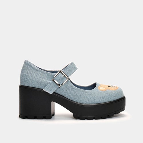 Koi Footwear Tira Mary Janes 'yogi Teddy Bear Edition' Women's Mary Jane Shoes Blue | 40291-JFIT